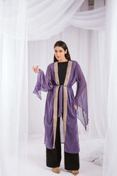 Dotted kaftan in purple